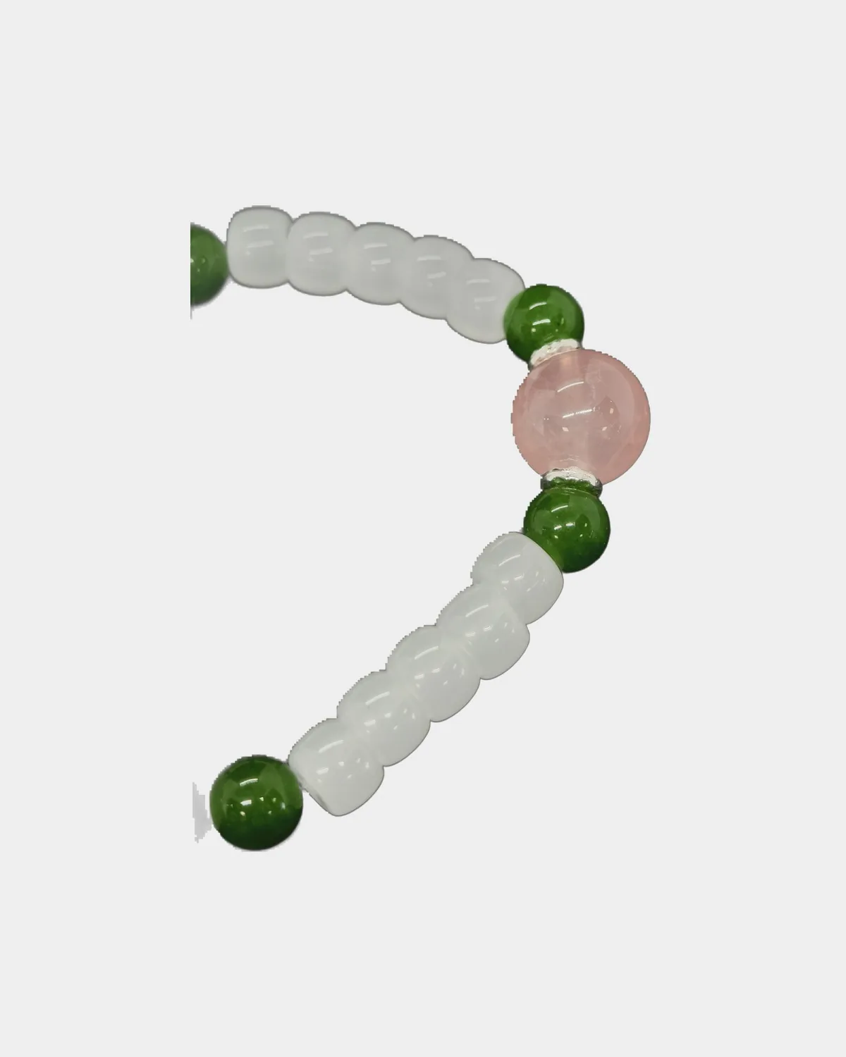 晶柏 24 · 粉绿拼珠