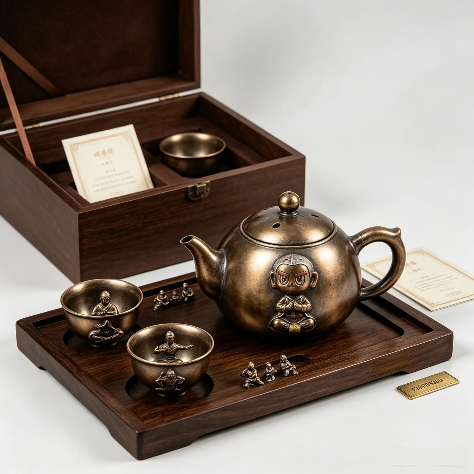 修行主题茶具礼盒